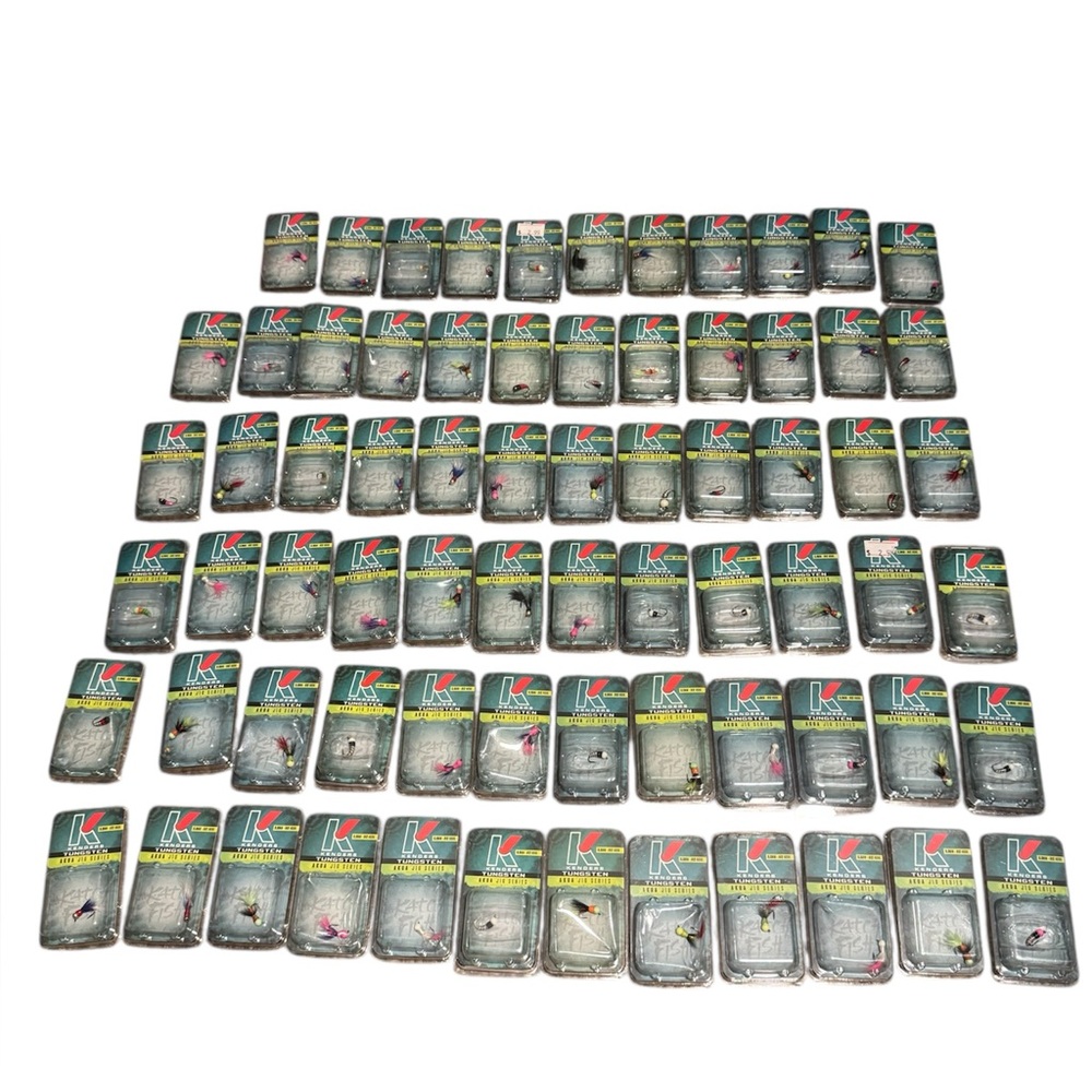 Kenders Akua Flare Tungsten Jigs Bundle 71 Total 3.8mm #12 Hook All New